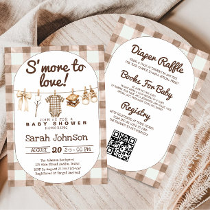Convite Chá de bebê All in One Adding S'more To Love