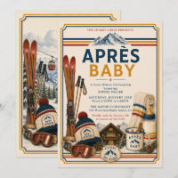 Chá de Bebê Après Ski Retro Chalé Alpino