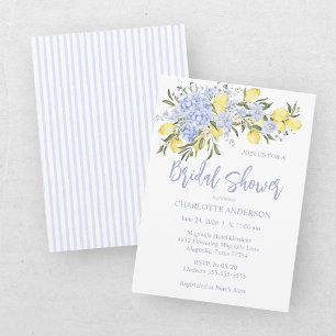 Convite Chá de Bebê Aquarela Laranja Azul Casamento