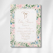 Chá de Bebê Arco Floral Safira Vintage