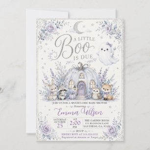 Convite Chá de Bebê Assustador Little Boo