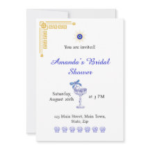 Chá de Bebê Azul e Grego para Noiva