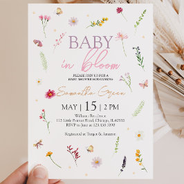 Convite Chá de Bebê Baby in Bloom