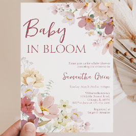 Convite Chá de Bebê Baby in Bloom