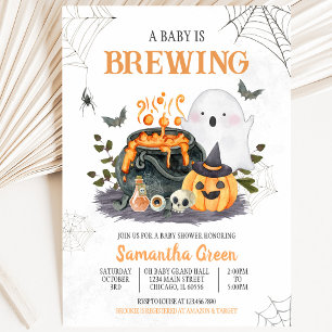 Convite Chá de Bebê 'Baby is Brewing'
