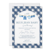 Chá de Bebê Blue Jean
