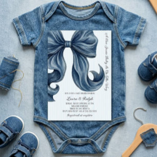 Convite Chá de Bebê Blue Jeans