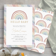 Chá de Bebê Boho Arco-Íris