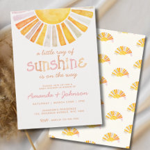 Chá de Bebê Boho Pequeno Raio de Sol