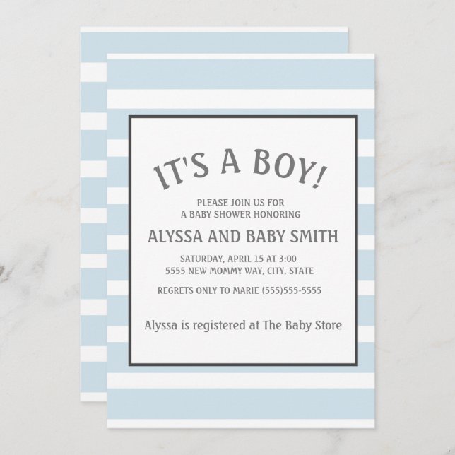 Convite Chá De Bebê Branco Com Linho Branco (Frente/Verso)