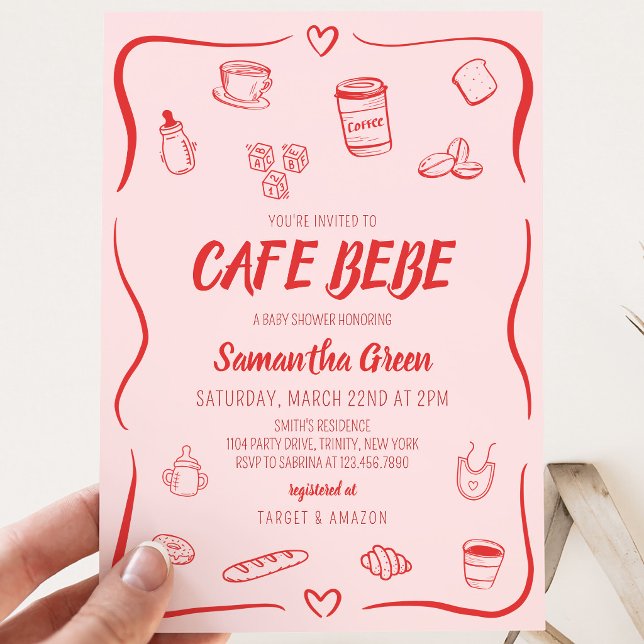 Convite Chá de Bebê Cafe Bebe (Criador carregado)