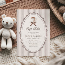 Chá de Bebê Café Bebe Listras Vintage