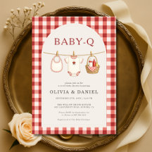Chá de Bebê Casais Baby Q Corda de Roupa Xadrez Ve