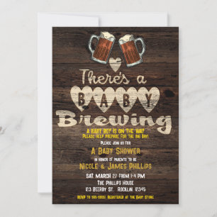 Convite Chá de Bebê Cerveja Baby Alegria Futuro Papai Casa