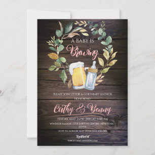 Convite Chá de Bebê Cervejaria Coed
