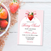 Chá de Bebê Coquette Berry Sweet Baby Shower