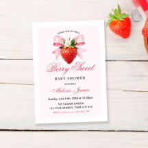 Chá de Bebê Coquette Berry Sweet Baby Shower