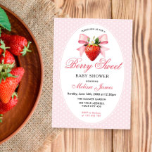 Chá de Bebê Coquette Berry Sweet Baby Shower