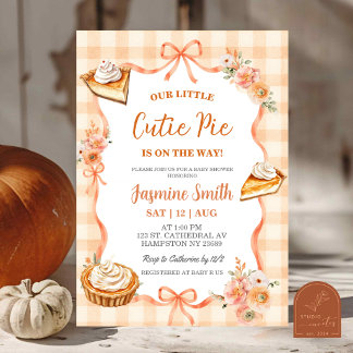 Convite Chá de Bebê Coquette Cottage Cutie Pie