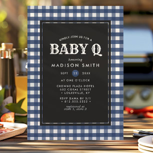 Convite Chá de Bebê Country de Verão Baby Q Churrasco