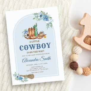 Convite Chá de Bebê Cowboy