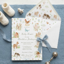 Chá de Bebê da Fazenda Grandmillenial Pintada à Mã