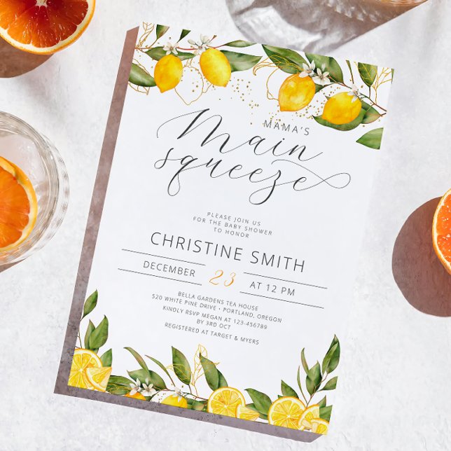 Convite Chá de Bebê da Lemon Mama (Criador carregado)