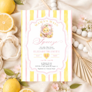 Convite Chá de Bebê da Lemon Mama's Main Squeeze