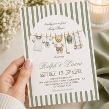 Chá de Bebê da Linha de Roupa do Urso de Golfe