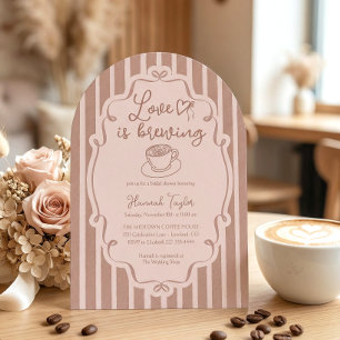Convite Chá de Bebê da Love Is Brewing Coffee
