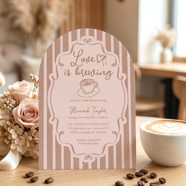 Convite Chá de Bebê da Love Is Brewing Coffee (Criador carregado)