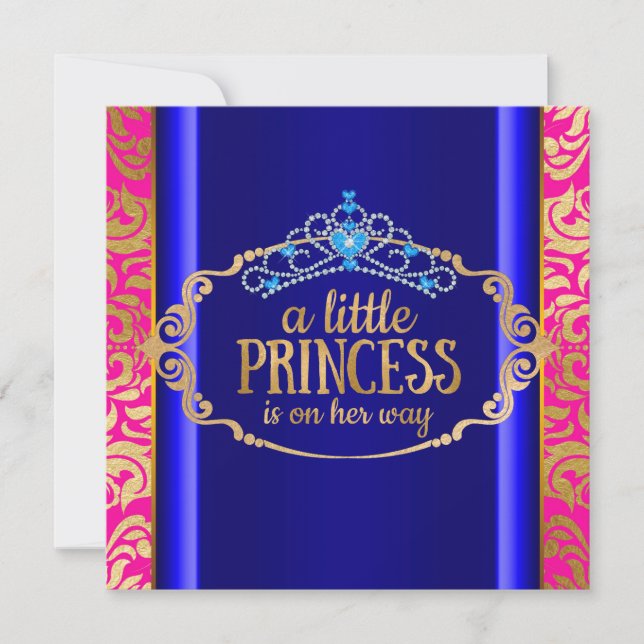Convite Chá de Bebê da Princesa Indiana de Bollywood (Frente)