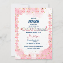 Chá de bebê da Princesa Rosa Dragão
