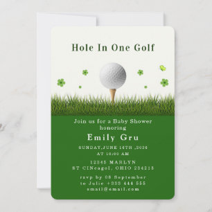 Convite Chá de Bebê de Golfe