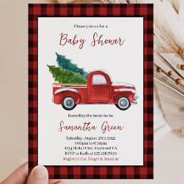 Convite Chá de Bebê de Natal