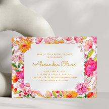 Chá de Bebê de Noiva com Flores Silvestres de Aqua