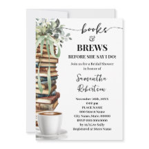 Chá de Bebê de Noiva Eucalyptus Livros & Café