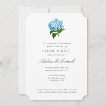 Chá de Bebê de Noiva Grandmillennial Hydrangea Azu