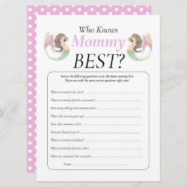 Convite Chá de bebê de sereia sob o mar