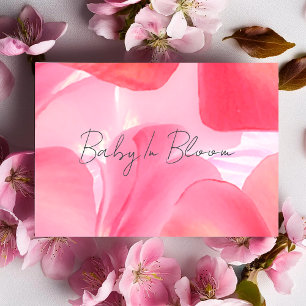 Convite Chá de Bebê Delicado Flor de Rosa
