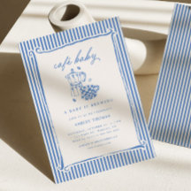Chá de Bebê do Cafe Baby | O Blue Stripe Baby está