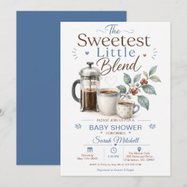 Convite Chá de Bebê do Café Blend Mais Doce