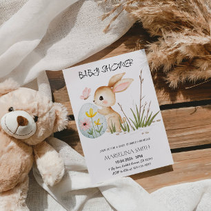Convite Chá de Bebê do Coelho de Páscoa - Coelhinho Pastel