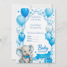 Chá de Bebê do Elefante Adorável 🐘