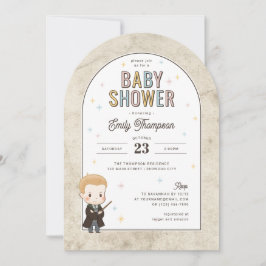 Convite Chá de Bebê do Harry Potter Chibi Draco Malfoy Mag