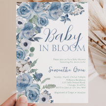 Chá de Bebê do Menino Bebê em Flor