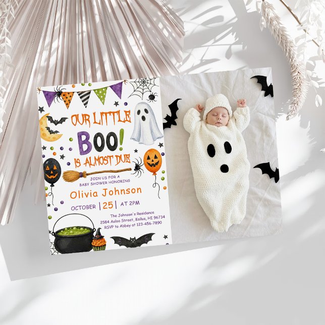 Convite Chá de Bebê do Nosso Pequeno Boo (Criador carregado)