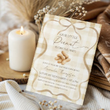 Chá de Bebê do Pequeno Amendoim em Xadrez Bege Neu