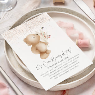 Convite Chá de Bebê do Ursinho e a Abelha