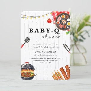 Convite Chá de Bebê do Verão no Quintal Baby Q
